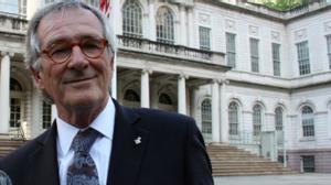 L’alcalde de Barcelona, Xavier Trias, i el president de Barcelona Global, Emili Cuatrecases, valoren la reunió amb l’alcalde de Nova York, Michael Bloomberg, d’aquest dijous.