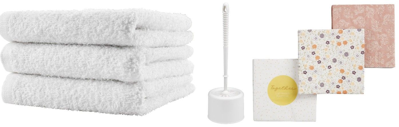 Ofertas Jysk | Tres productos para el baño y la cocina