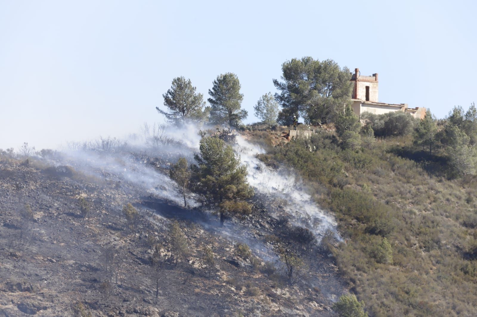 Las imágenes del incendio de Real