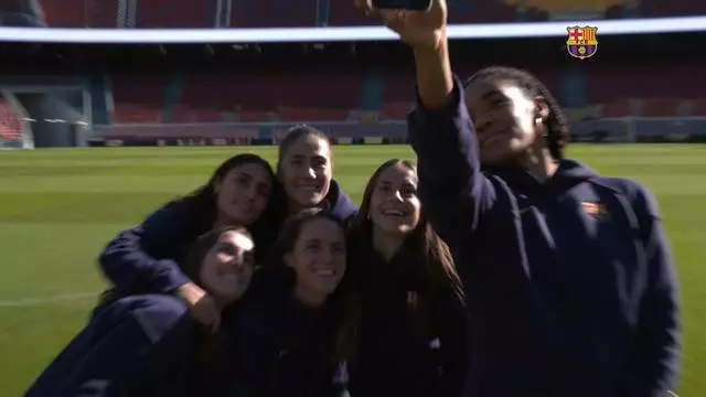 El Barça femenino visita por primera vez las obras del nuevo Spotify Camp Nou