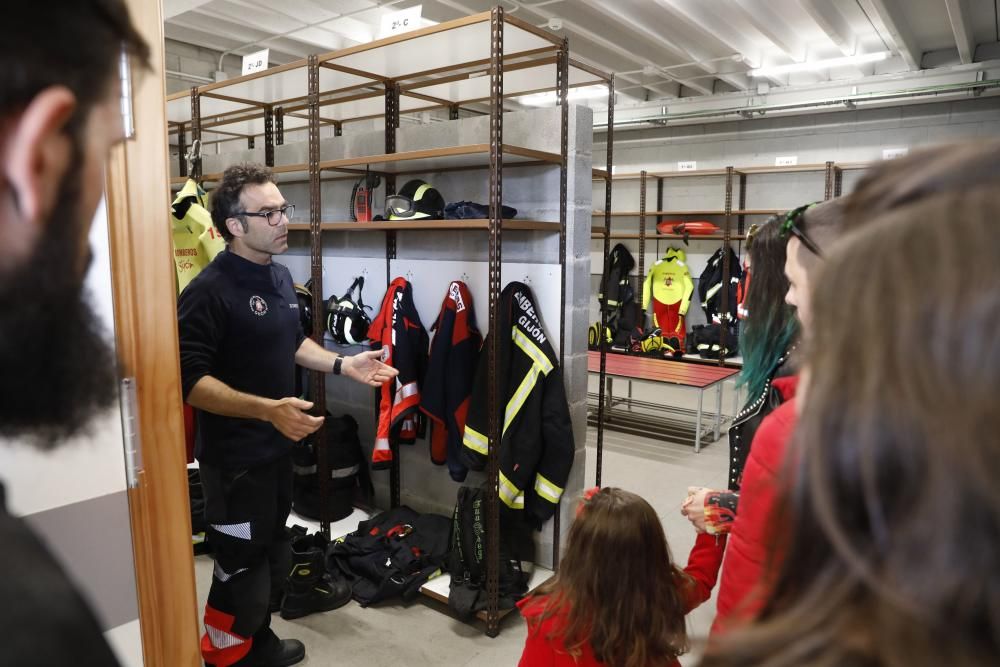 Jornadas de puertas abiertas en Bomberos de Gijón