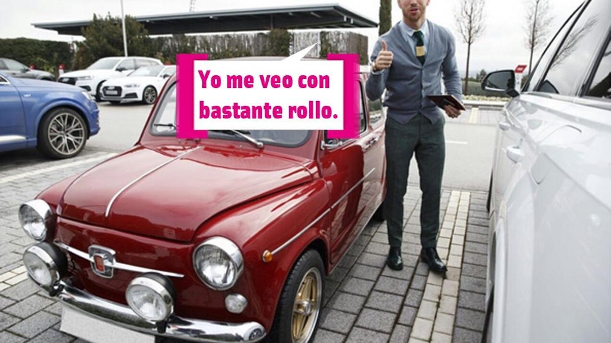 Sergio Ramos se ve con bastante rollo