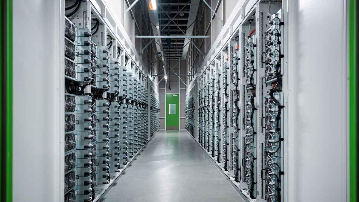 Interior de un centro de datos de Microsoft.