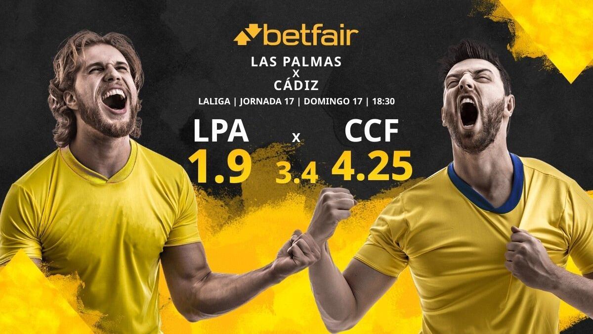 UD Las Palmas vs. Cádiz CF: horario, TV, estadísticas, clasificación y pronósticos