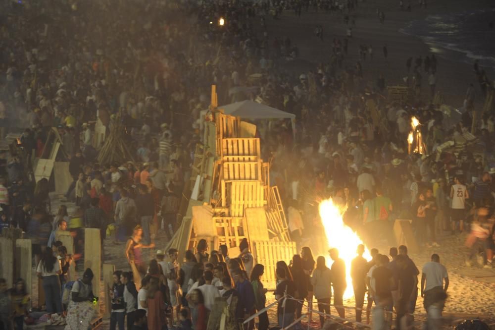 Las hogueras de San Juan 2016 A Coruña