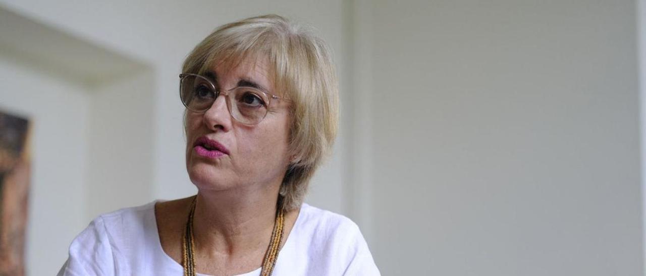 La vicerrectora de Investigación y Transferencia, Marisol Izquierdo en la sede institucional de la ULPGC. |