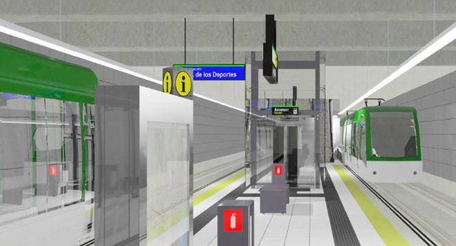 Así será el trazado de la línea del metro de Málaga hasta el Hospital Civil