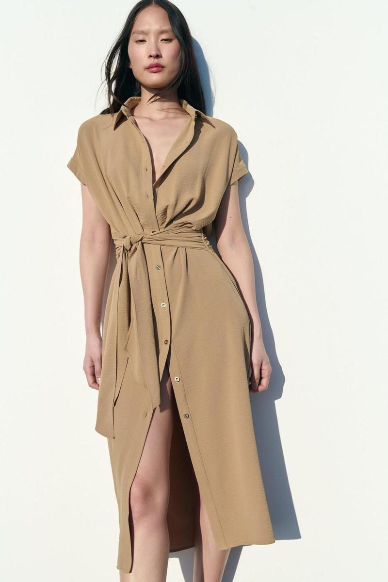 Vestido camisero cinturón