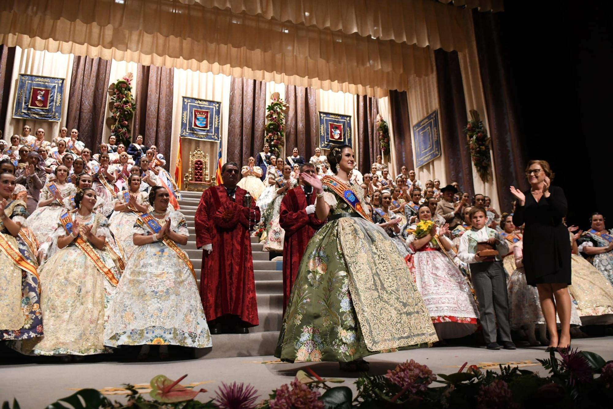 La exaltación de la reina fallera mayor de Burriana del 2023, en imágenes