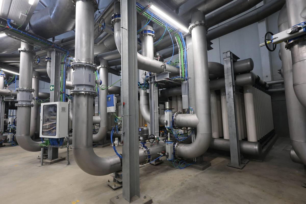 Instalaciones de la potabilizadora viguesa de ETAP de O Casal
