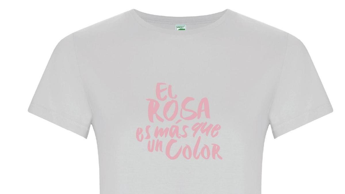Camiseta con el claim &quot;El rosa es más que un color&quot;
