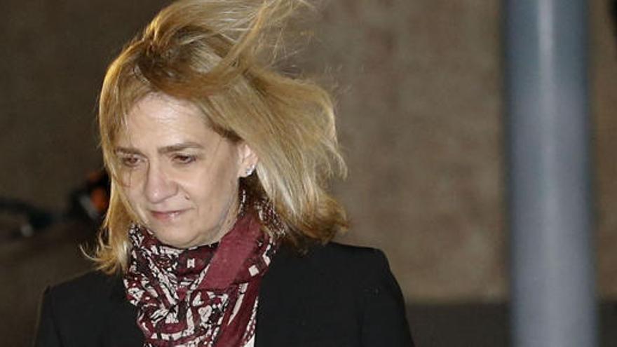 La Infanta, a su salida del juicio el pasado 11 de enero.