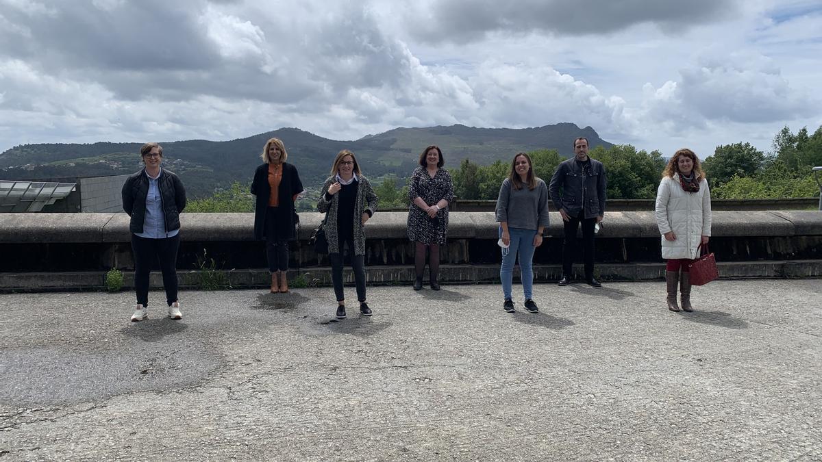 Participantes GreenBioPro. De izda. a dcha. Andrea Fernández, Ana Rodríguez, Marifé Salgado, Asunción Longo, Laura González, Francisco Deive y Salomé Álvarez.