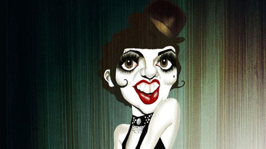 Liza Minnelli caricaturizada por Gogue.