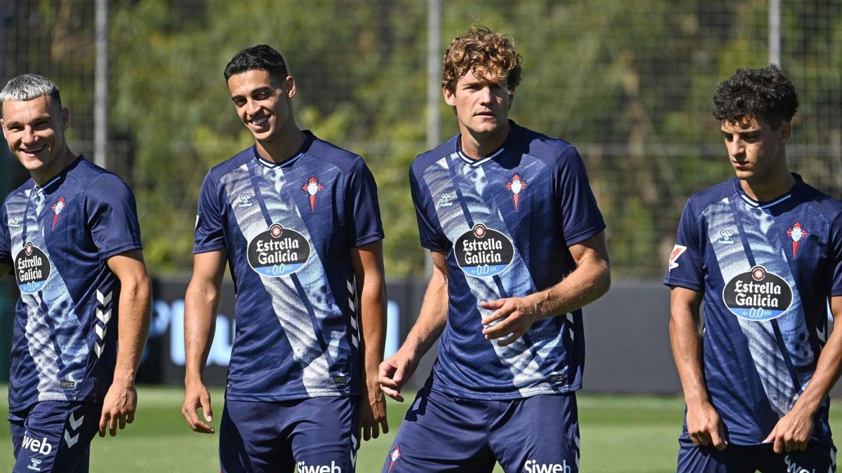 Jutglá, Jones, Marcosy Hugo Alvarez,durante el partidodel martes