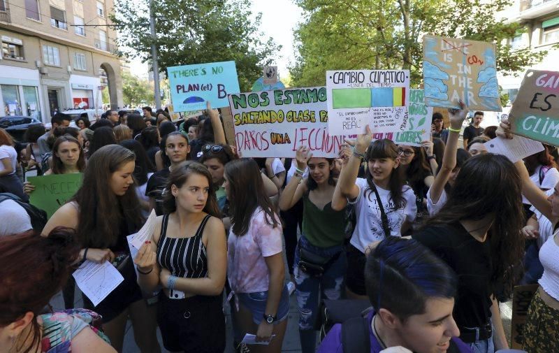 Manifestación por el clima en Zaragoza