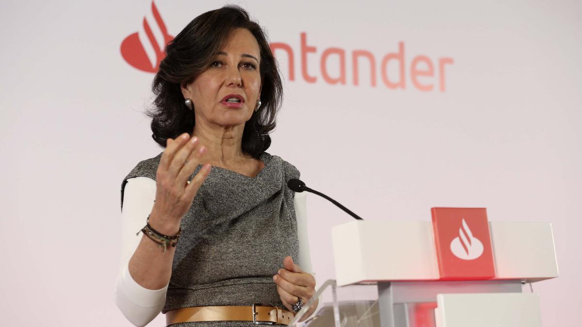 Ana Botín, presidenta del Santander.