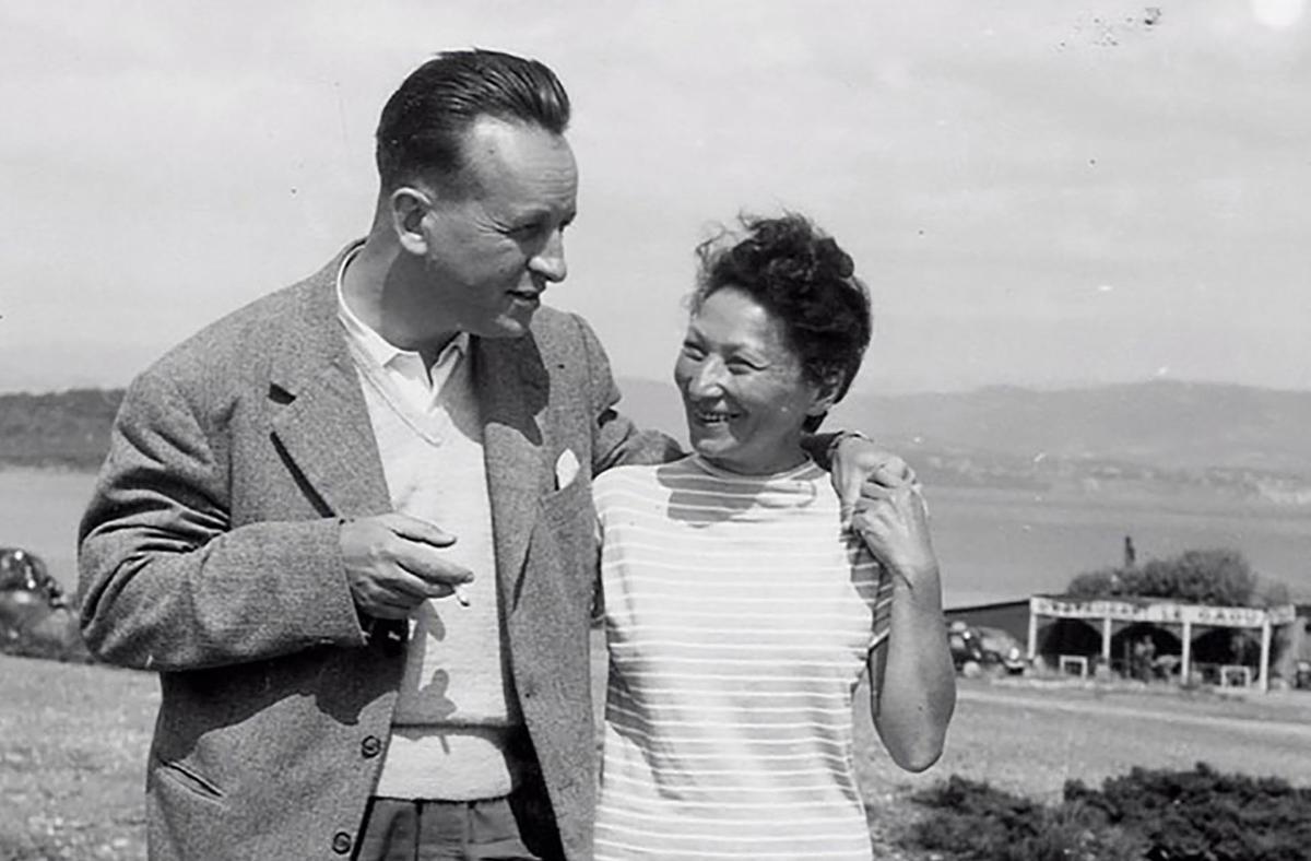 Louis Althusser, con su mujer, Hélène Rytmann, a la que estranguló en 1980.