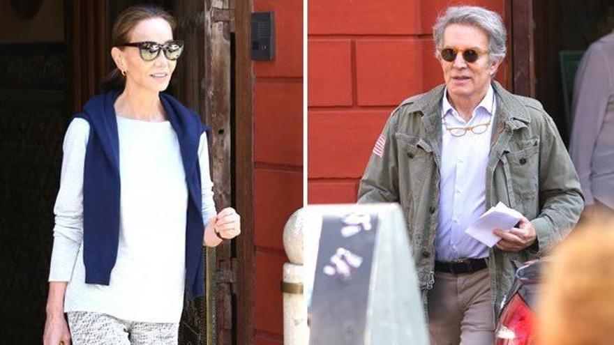 Isabel Preysler y Alfonso Díez abandonando el mismo hotel de Sevilla