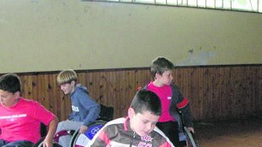 Un niño durante el taller.