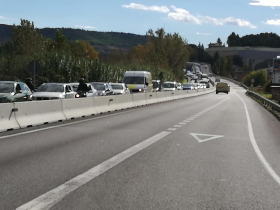 Accident de trànsit a la C-55 a Sant Vicenç de Castellet