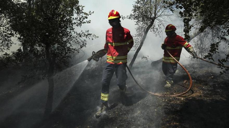 Cientos de bomberos tratan de sofocar un nuevo incendio en Portugal