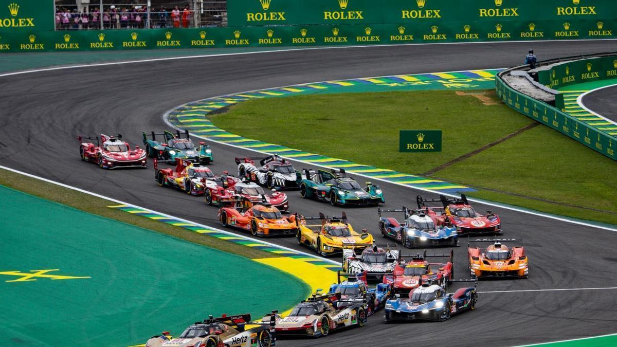 Una imagen de una prueba del WEC de ediciones anteriores.