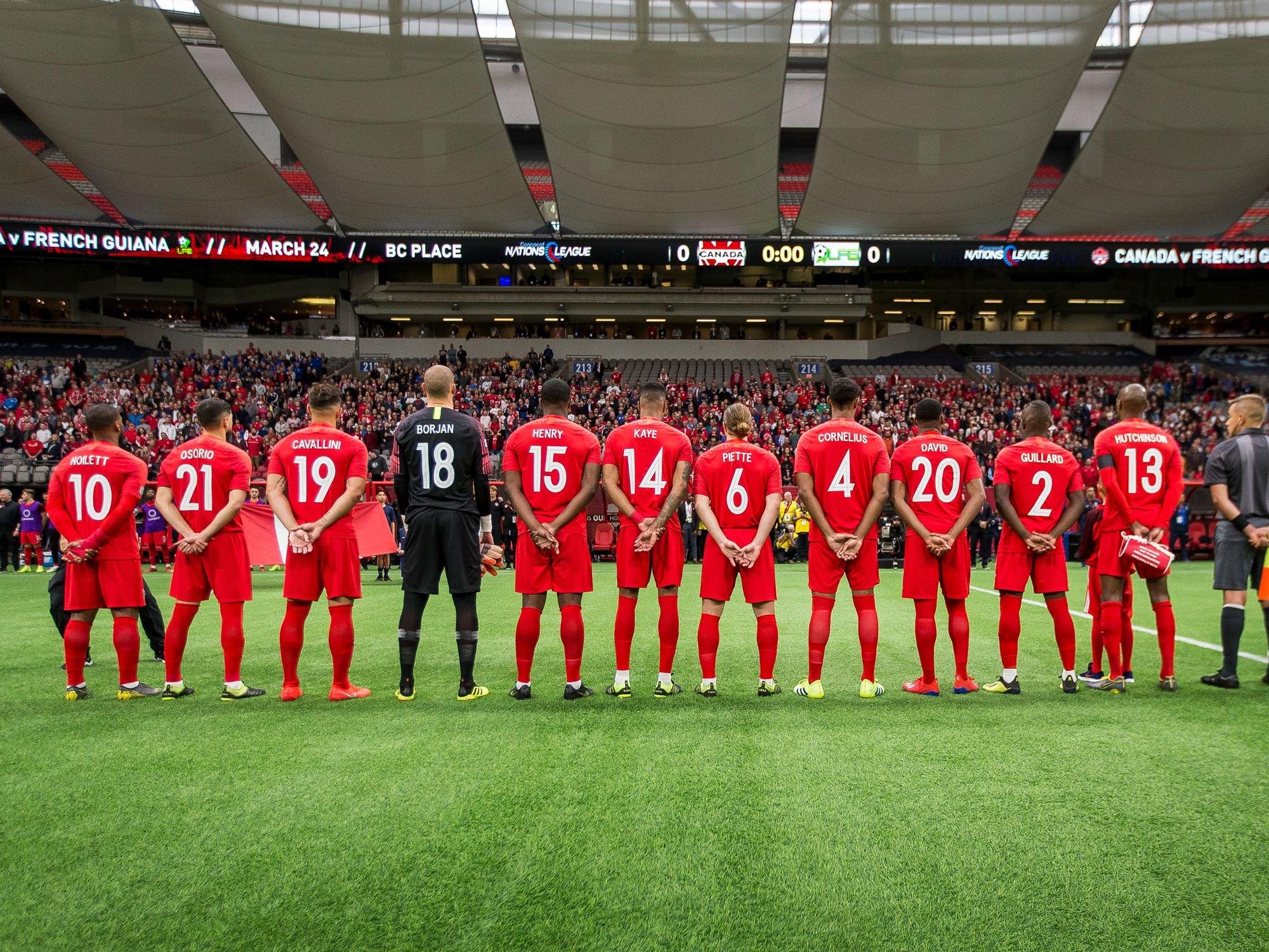 Selección masculina de Canadá.