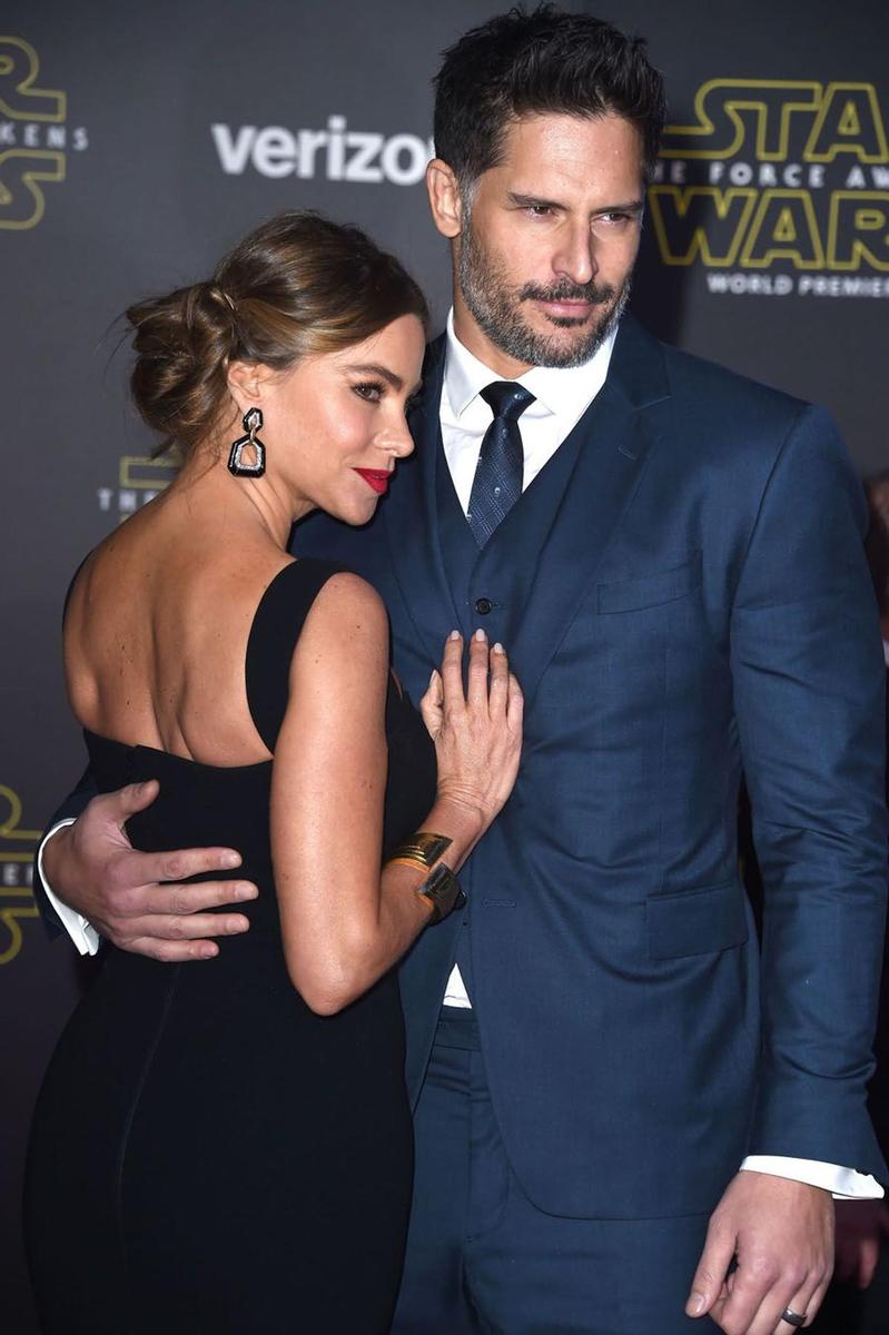 Sofía Vergara y Joe Manganiello en el estreno de 'Star Wars'