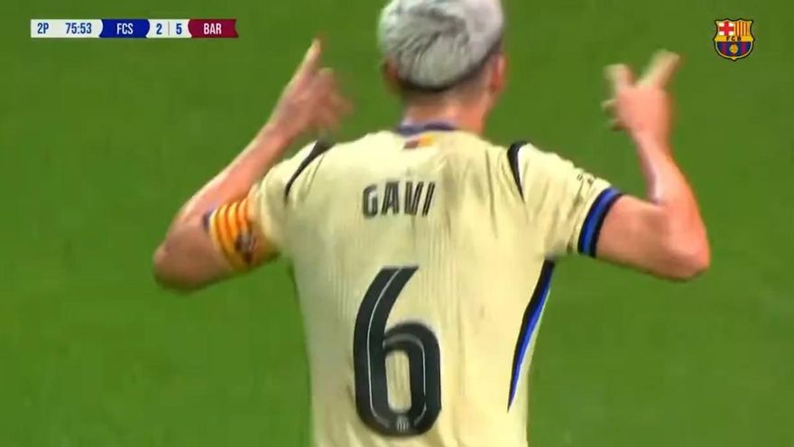 FC Barcelona - FC Seoul : El gol de Gavi