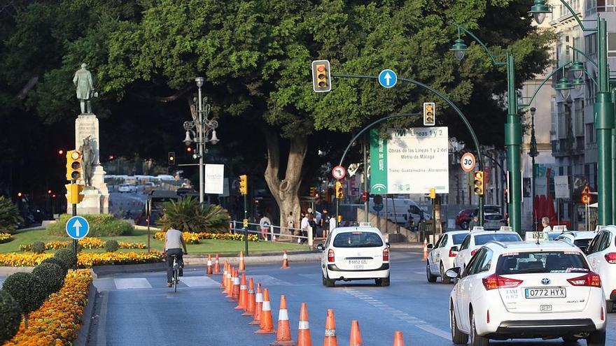 La Alameda Principal con restricciones de tráfico, en una imagen de archivo.