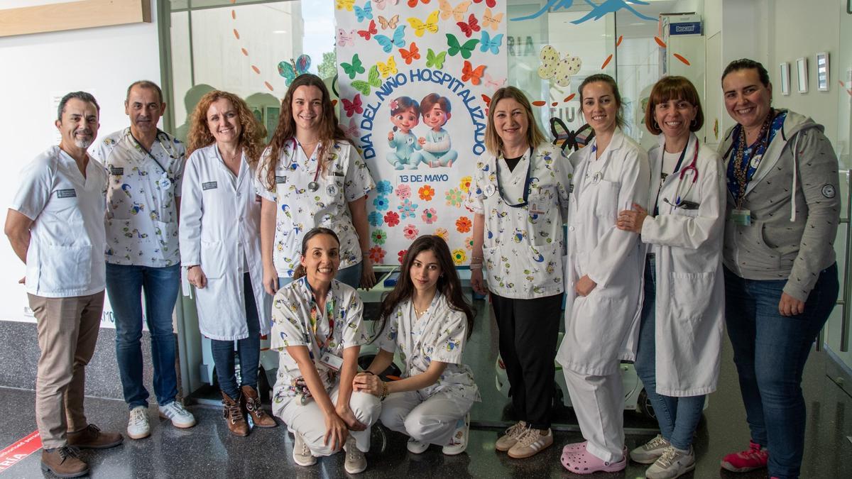 Sanitarios del área de pediatría del hospital de Dénia