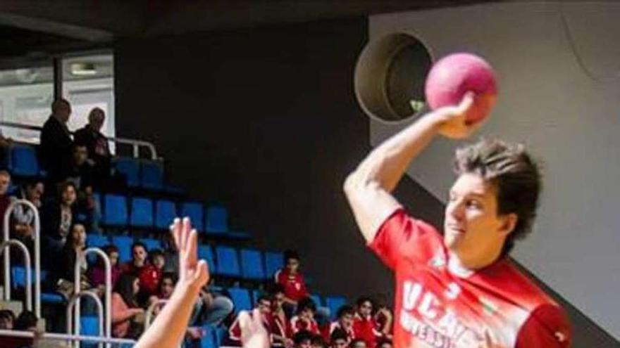 César Beret, en un partido con el Alcobendas.