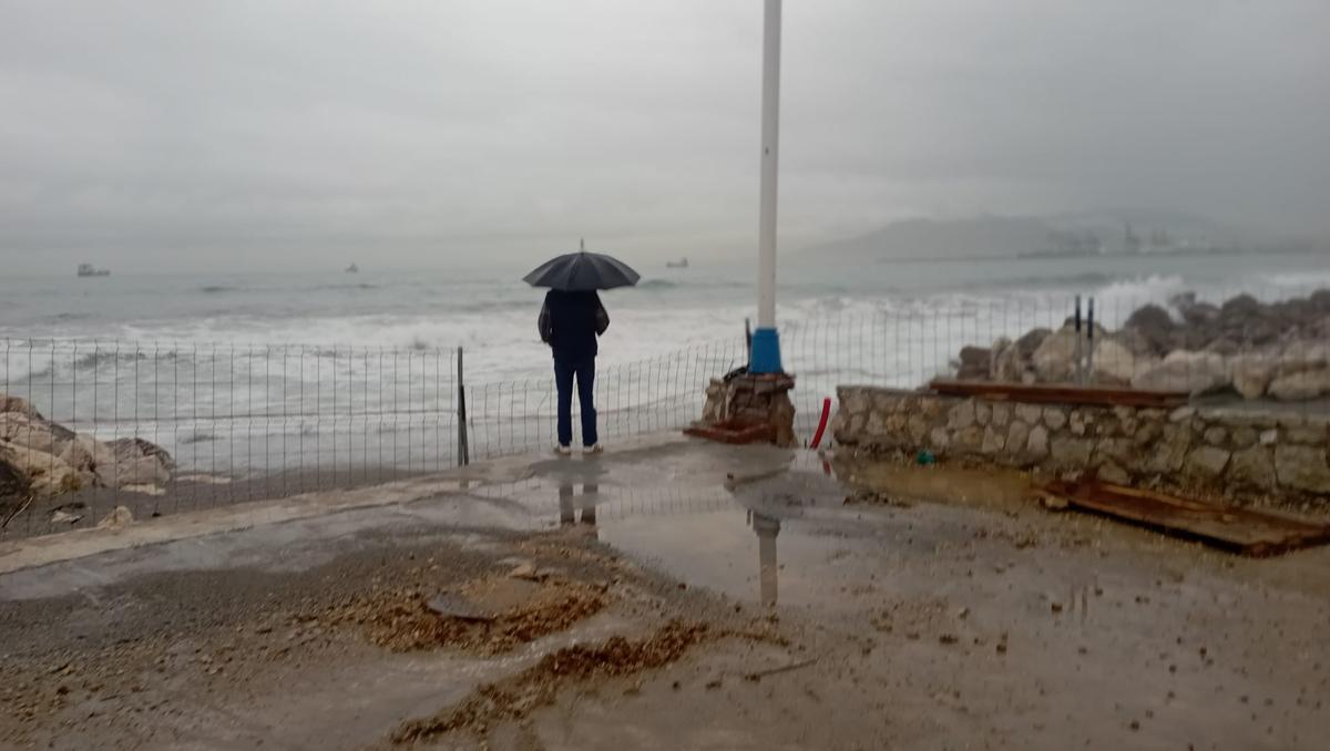 La borrasca Leonardo no da tregua en Málaga