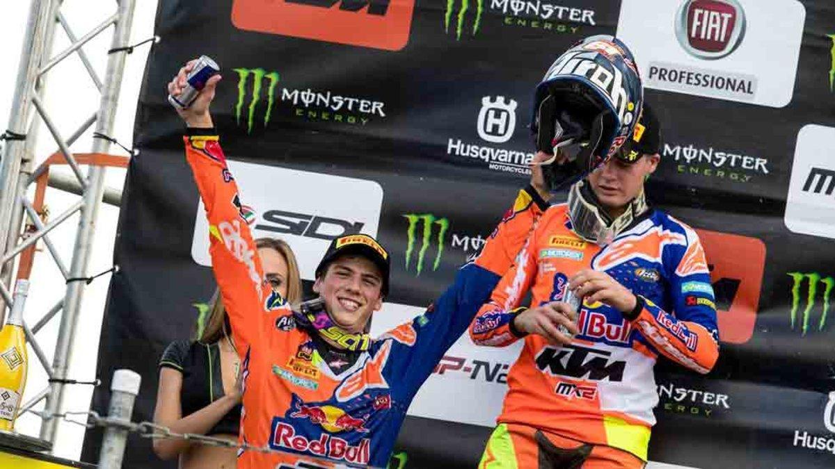 Jorge Prado, flamante campeón del mundo de motocross