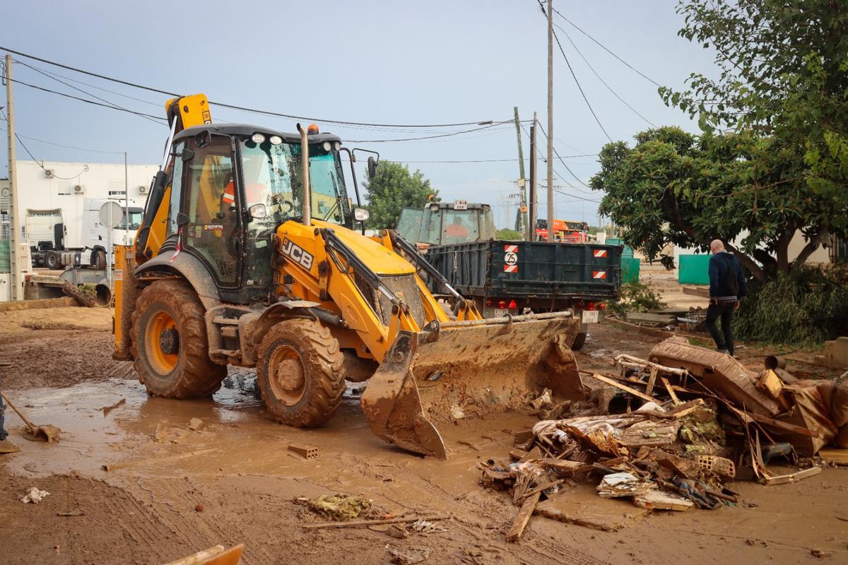 Limpieza exhaustiva en la zona tras el 29 de octubre.