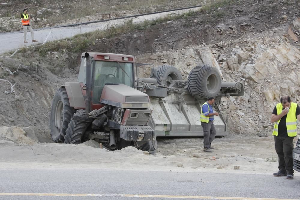 Herido un operario en las obras del Corredor