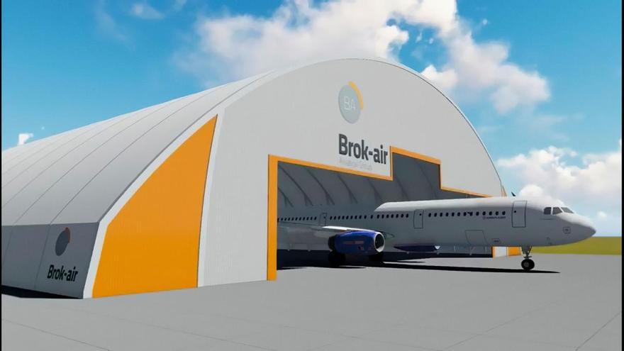 El aeropuerto de Castellón comienza a construir su nuevo centro de mantenimiento de aviones