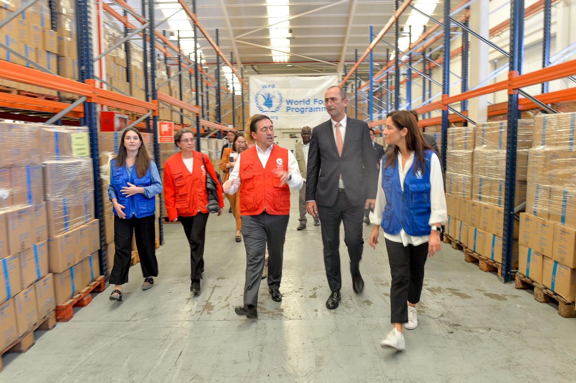 Visita de José Manuel Albares a la sede del Programa Mundial de Alimentos