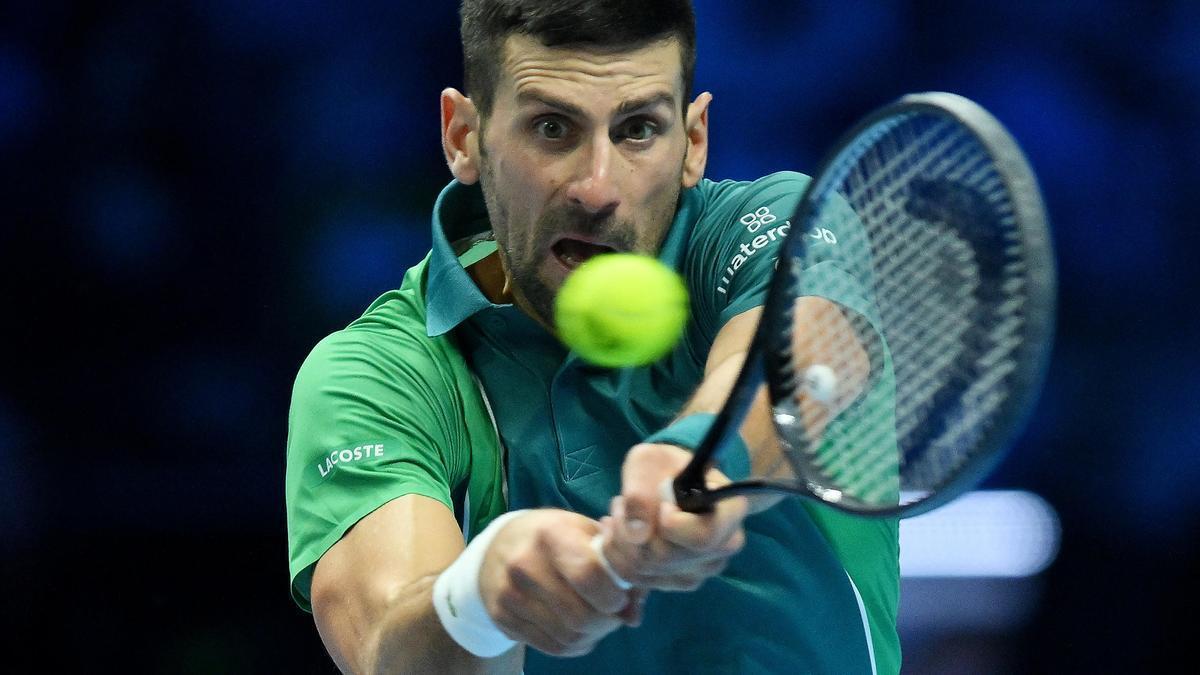 Djokovic, durante las Finales ATP.