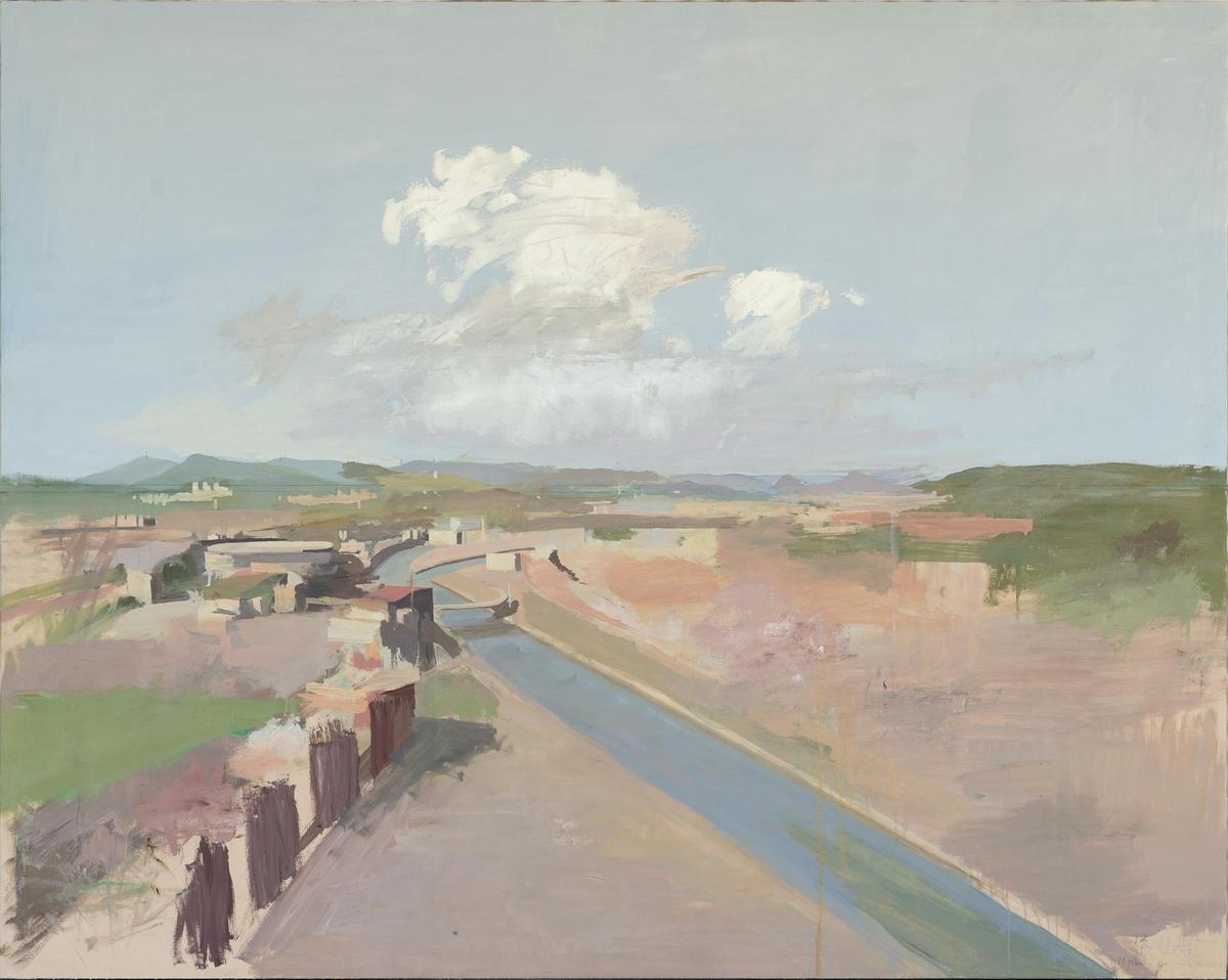 ANTONIO LÓPEZ (vista de Bilbao en proceso). Colección Iberdrola