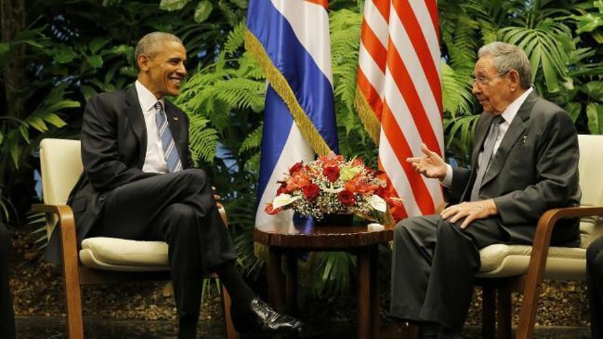 Obama, en el Palacio de la Revolución de La Habana