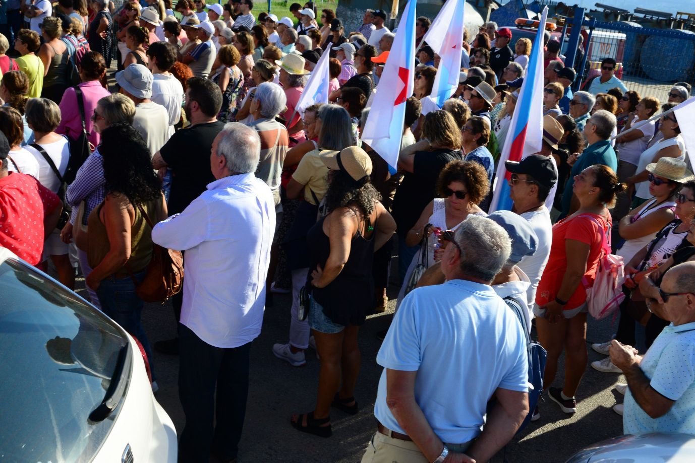 Moaña planta el grito en la calle: "Coa nosa saúde non se xoga"