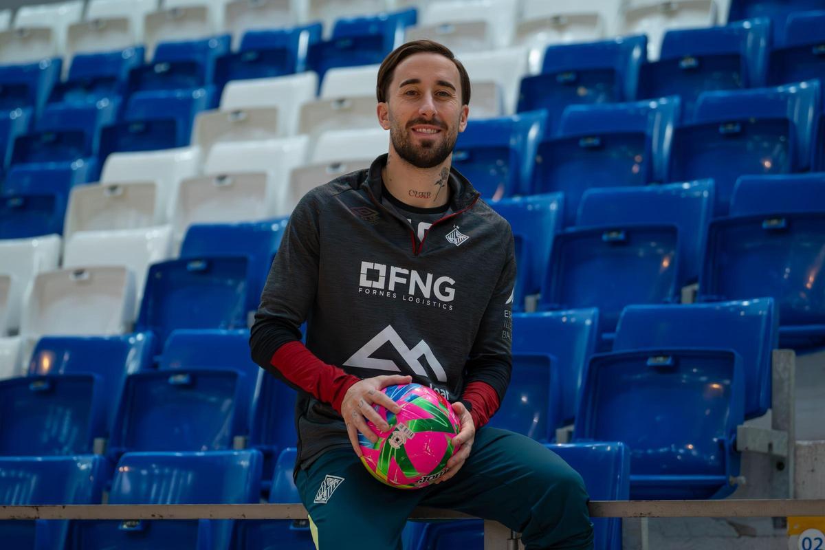 Rivillos, recién incorporado al Palma Futsal después de unos días de vacaciones tras conquistar el Europeo.