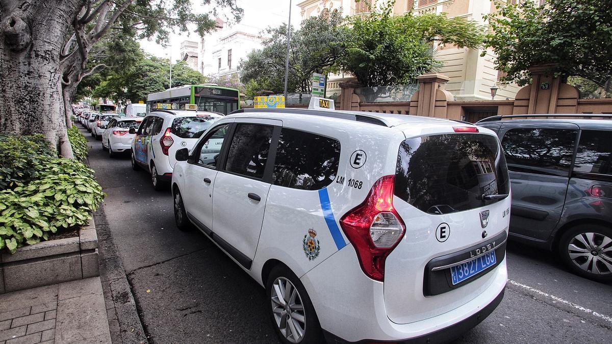 Taxis en Santa Cruz.