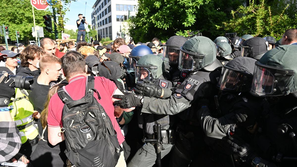 Protestas en Essen contra el congreso de AfD