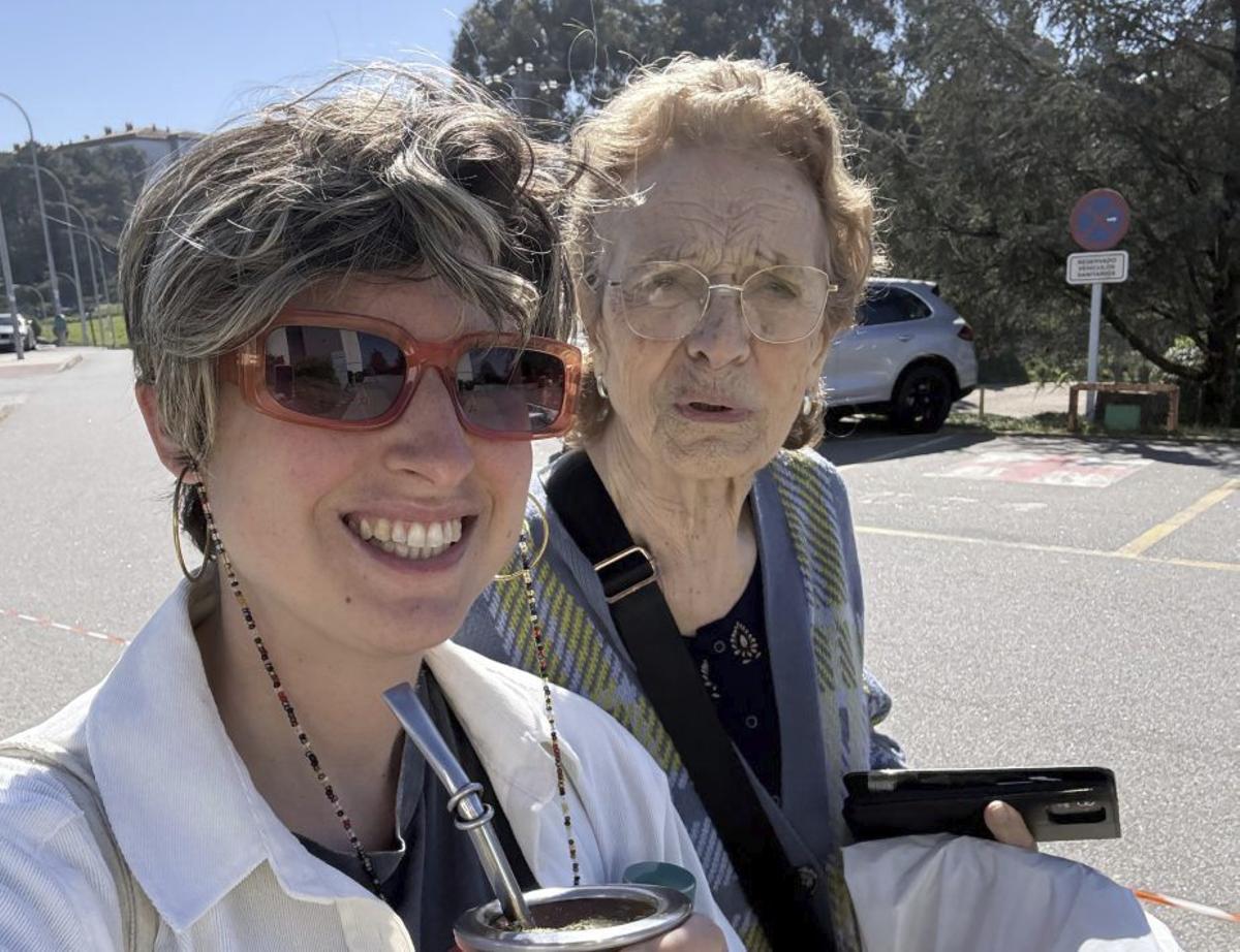 Romina y Laura, este año, en un reencuentro en Galicia.