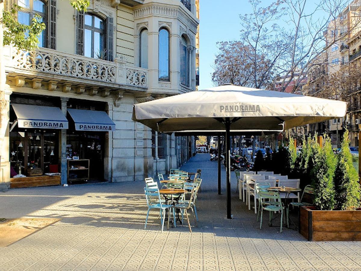 La terraza de una cafetería en Barcelona.