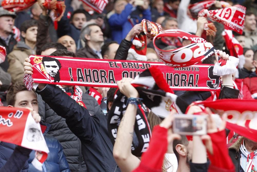 El partido entre el Sporting y la Cultural Leonesa, en imágenes