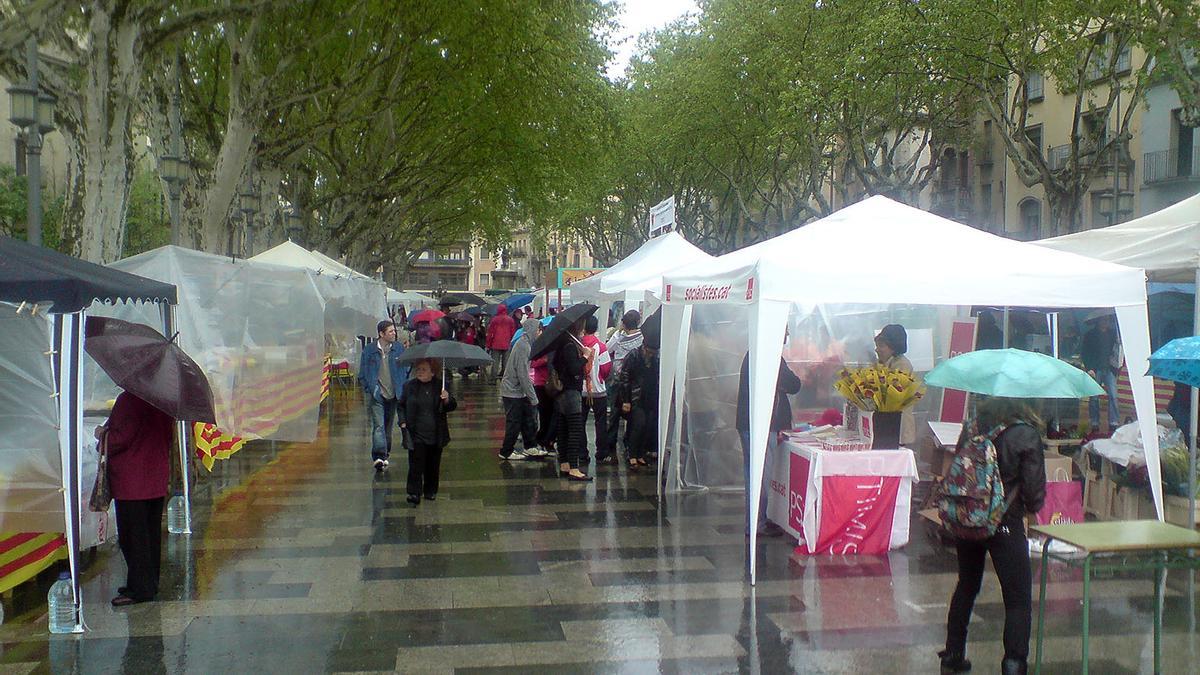 L'any 2010, a Figueres va ploure per la Diada de Sant Jordi.